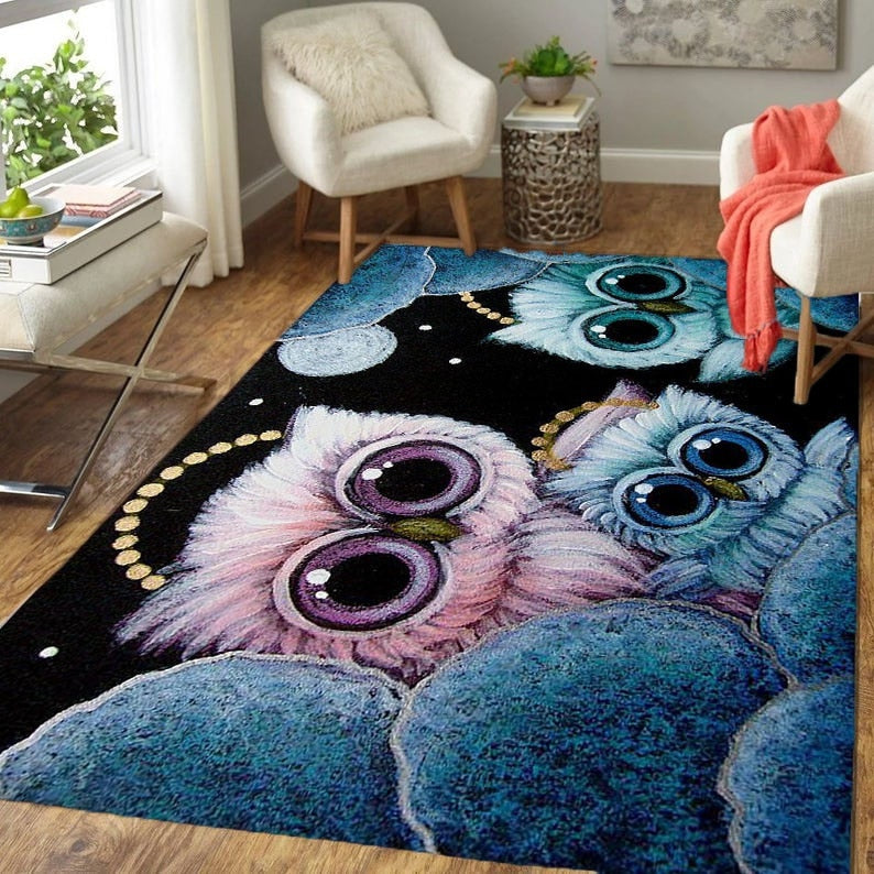 Tapis avec Hiboux