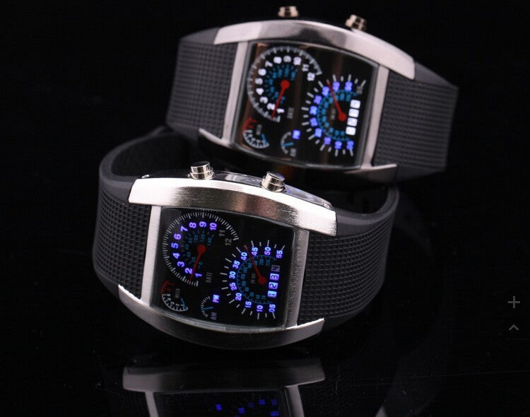 Digital LED watch/ 7 colors