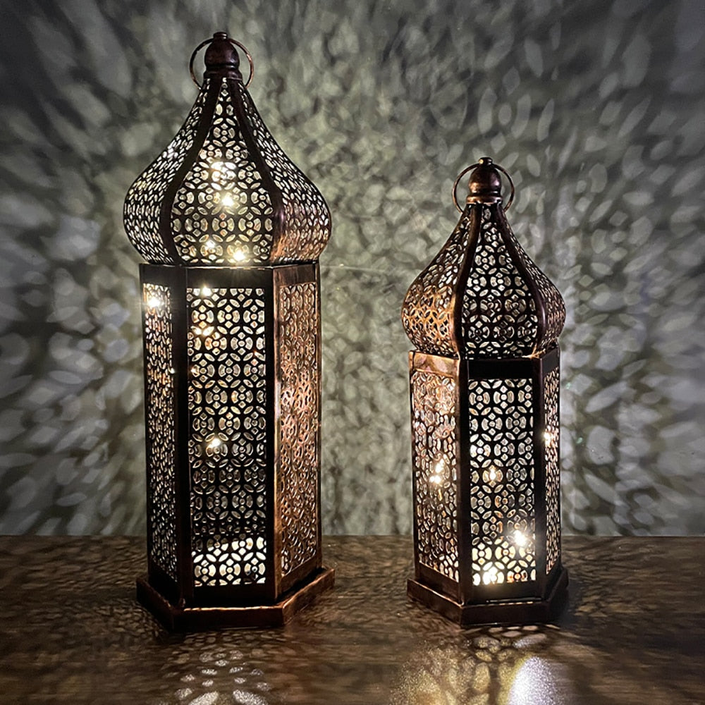 LED Moroccan Lantern