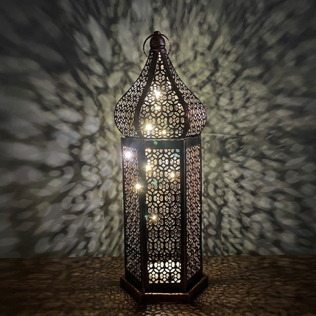 LED Moroccan Lantern