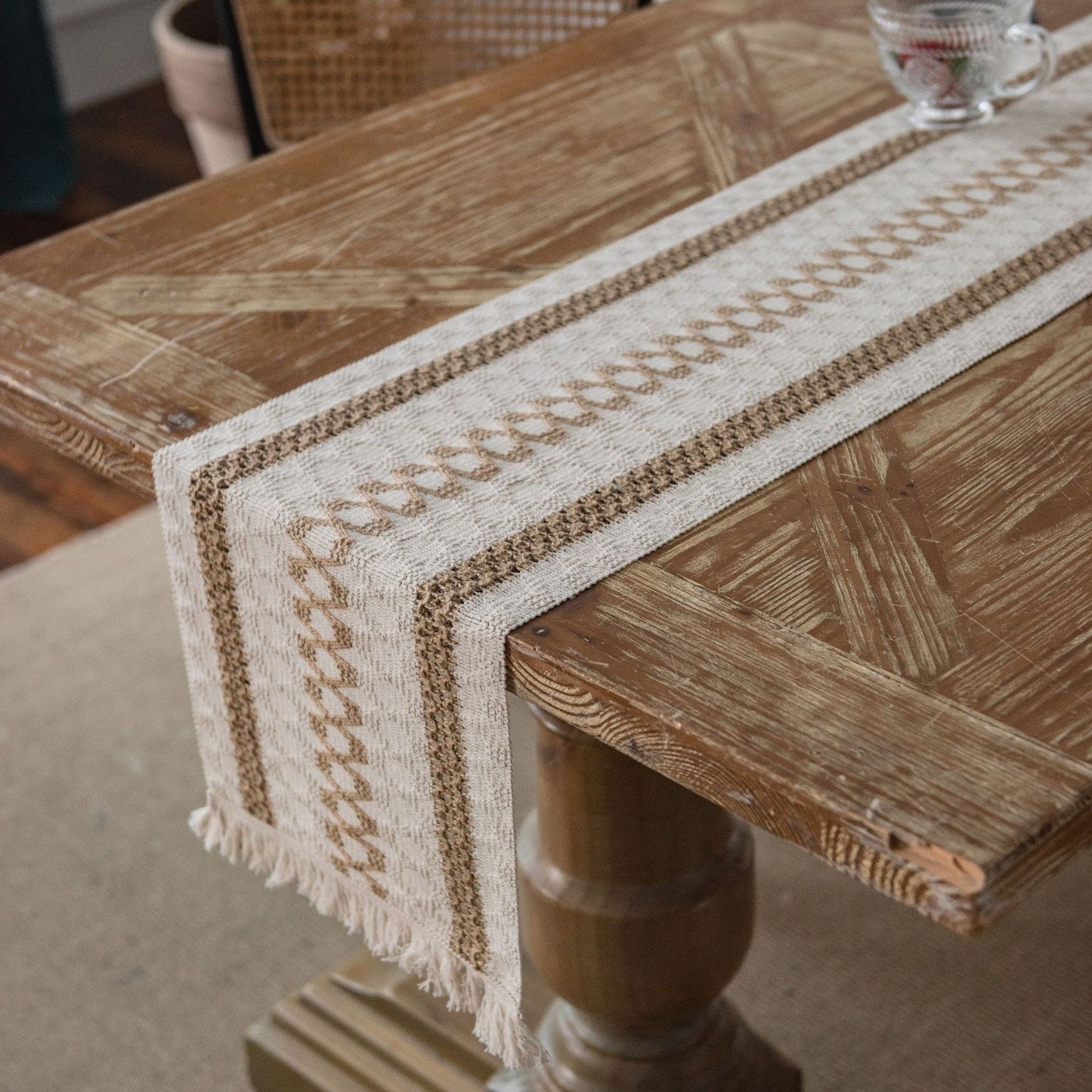 Chemin de table en tricot