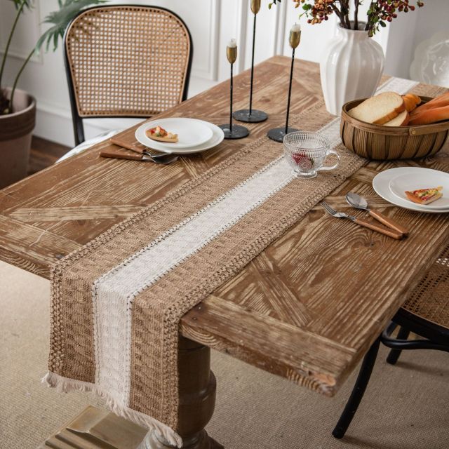 Chemin de table en tricot