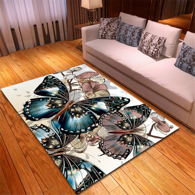 Tapis avec Papillons IV