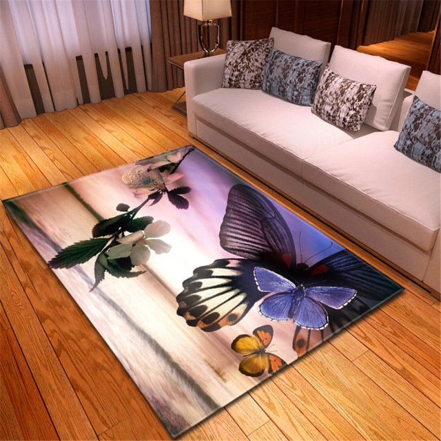 Tapis avec Papillons IV