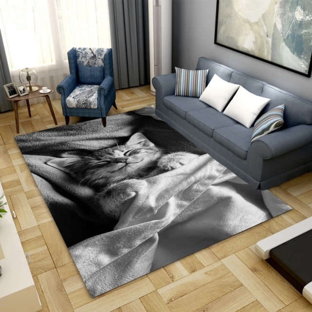 Tapis moelleux avec Chats