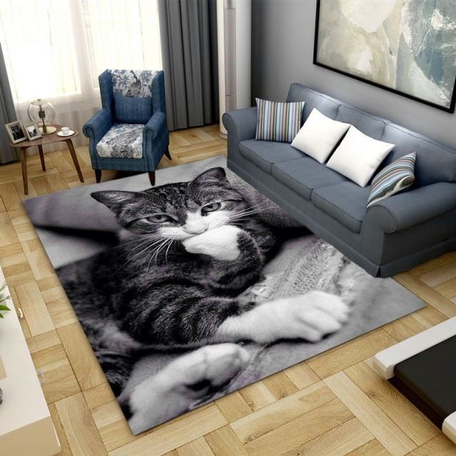 Tapis moelleux avec Chats