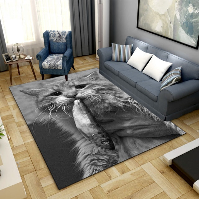 Tapis moelleux avec Chats