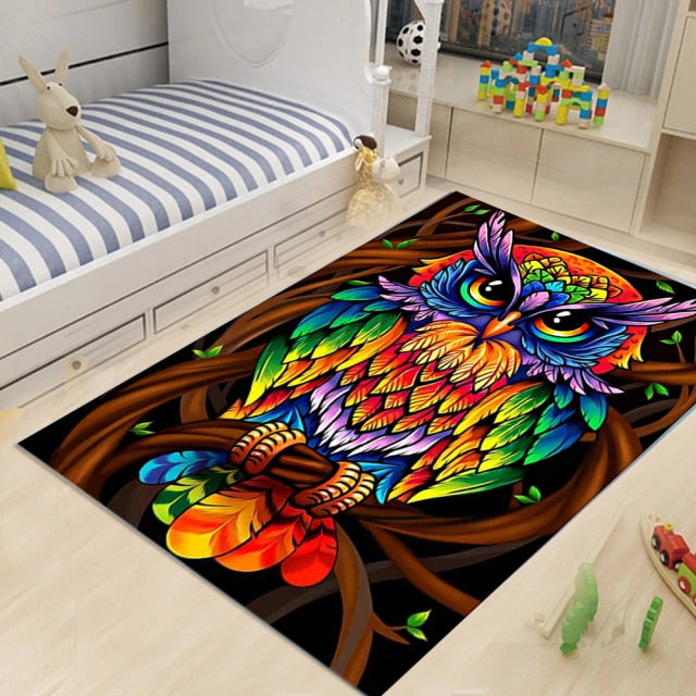 Tapis Hiboux 3D / 11 modèles