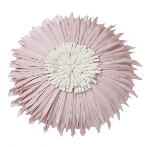 Housse de coussin rond Fleurs