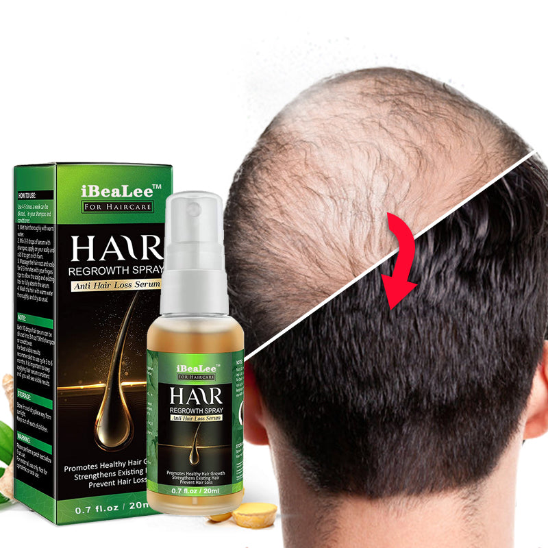 Sérum d'huiles essentielles pour croissance des cheveux
