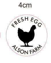 Stamps to personalize your eggs