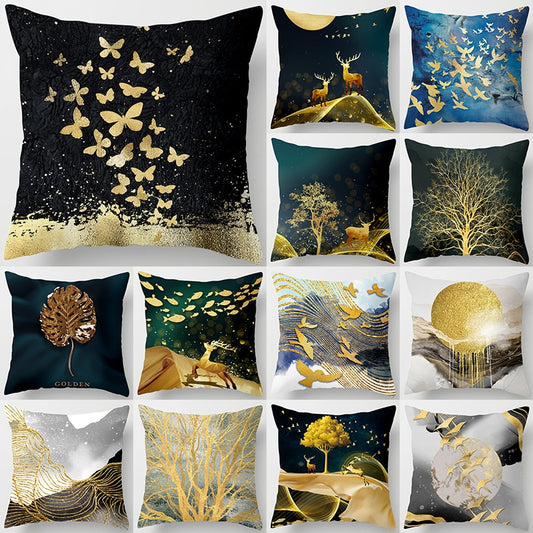 Cushion cover Gold