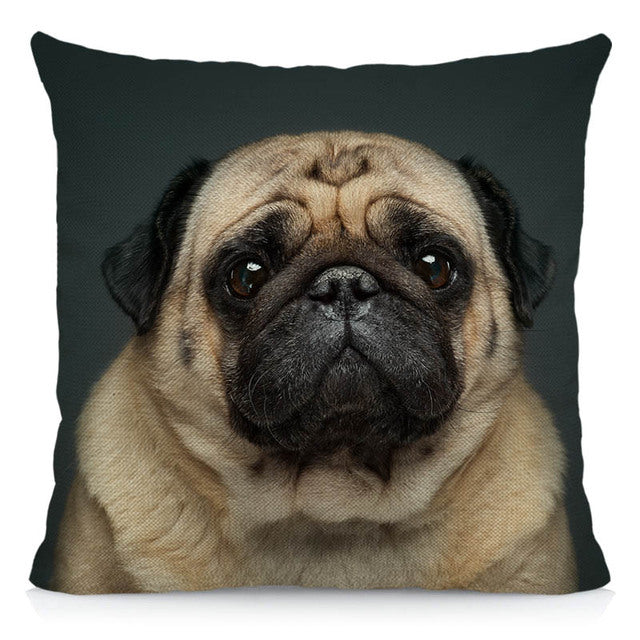 Housse de coussin PUG II