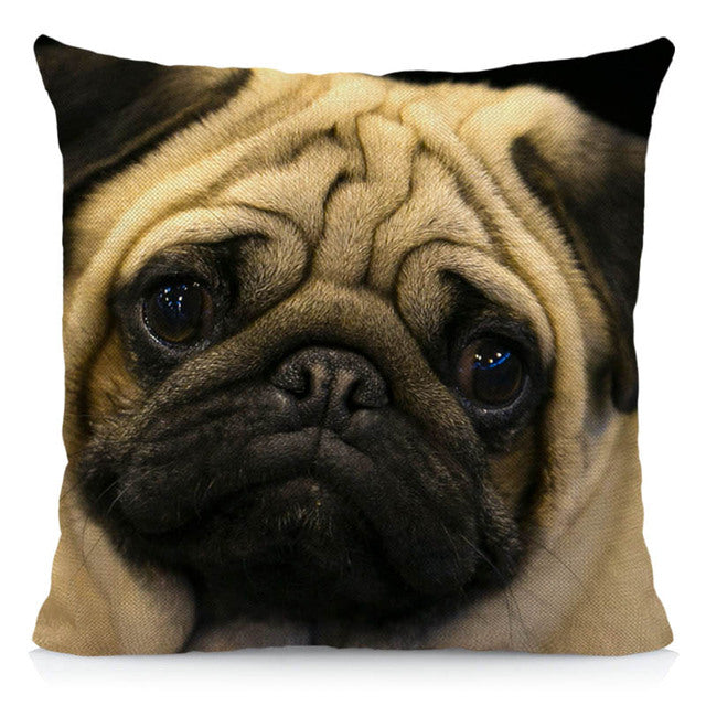 Housse de coussin PUG II