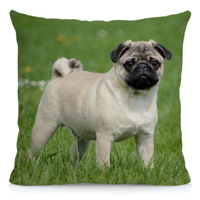 Housse de coussin PUG II