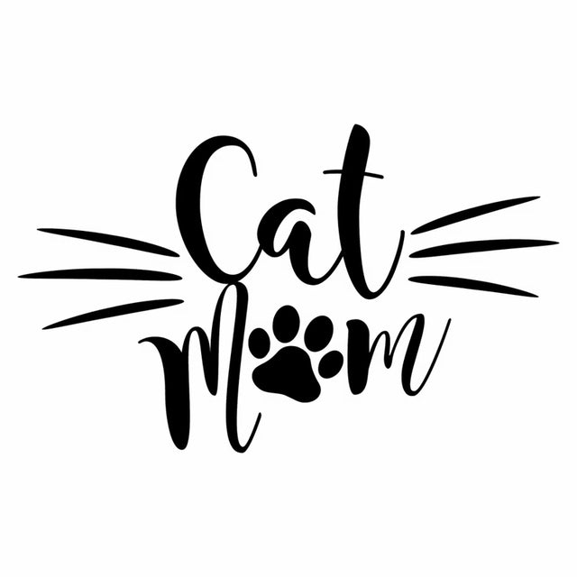 Cat Mom car sticker