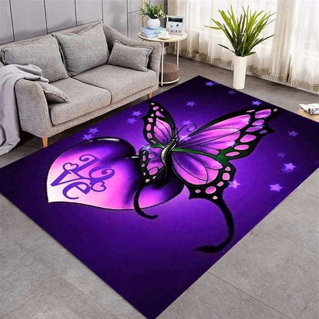 Tapis avec Papillons 3D / 9 modèles