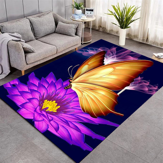 Tapis avec Papillons 3D / 9 modèles