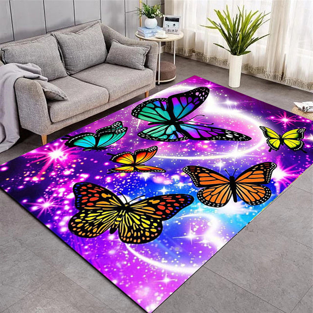 Tapis avec Papillons 3D / 9 modèles