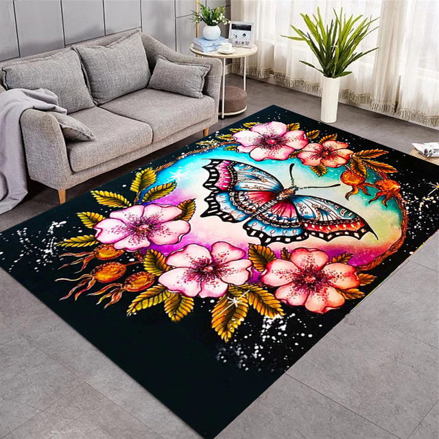 Tapis avec Papillons 3D / 9 modèles