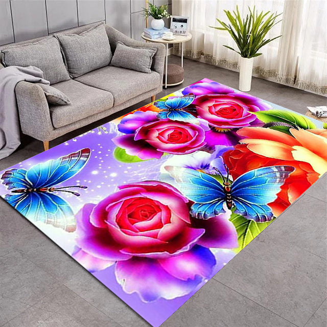 Tapis avec Papillons 3D / 9 modèles