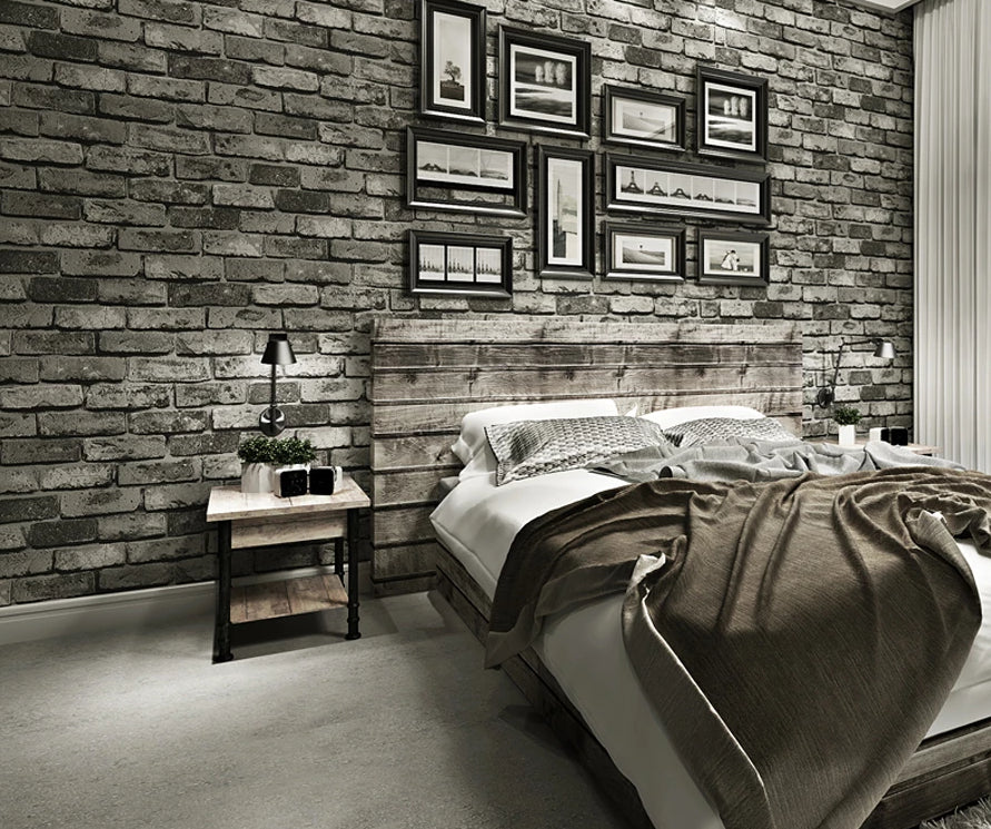 Brick effect wallpaper