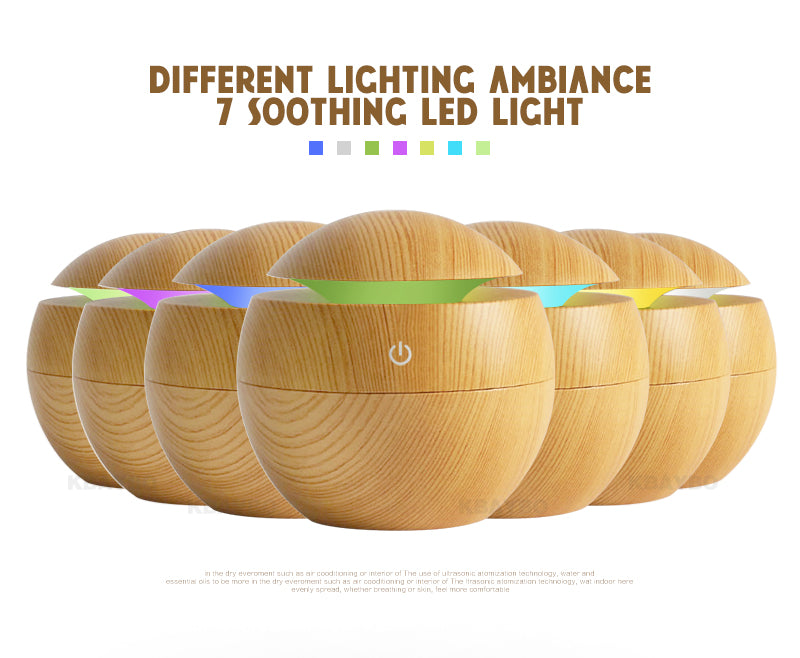Diffuseur d'huile essentielle USB/ 7 couleurs changeantes LED