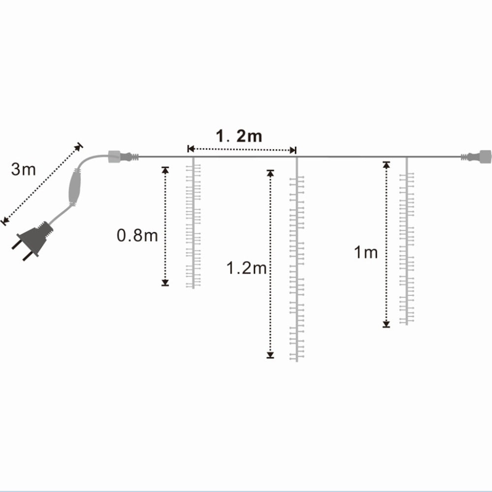 Garland of 168 LEDs