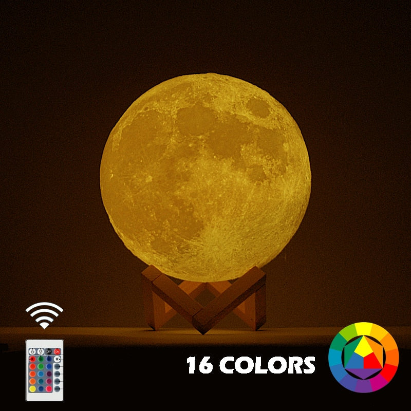 3D moon lamp