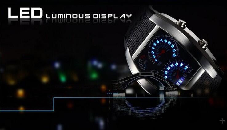 Digital LED watch/ 7 colors