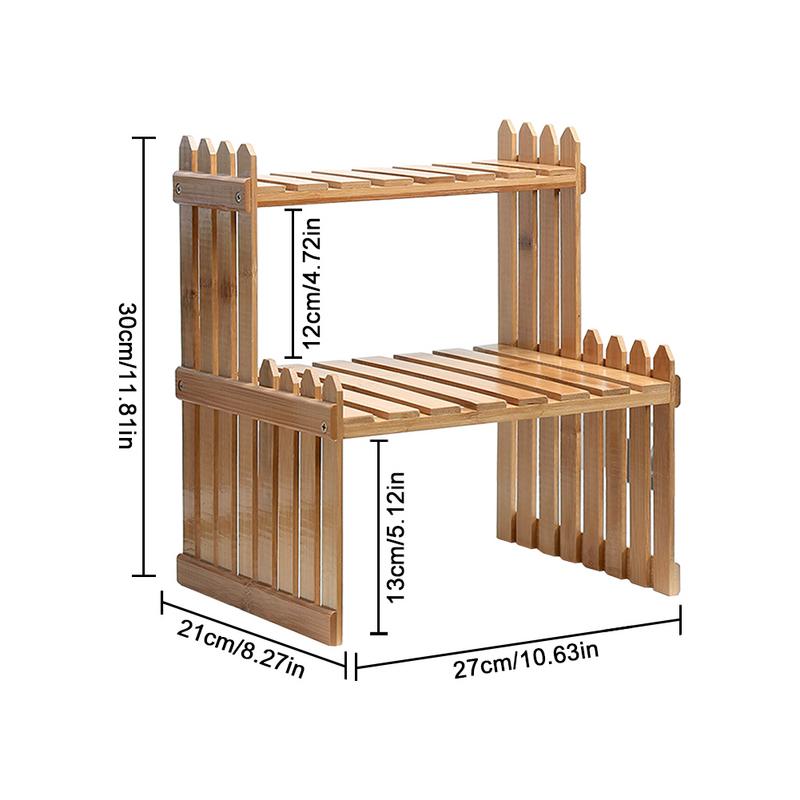 Étagère pour plantes en bambou