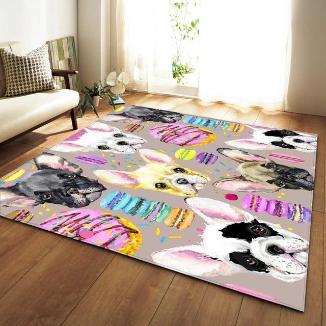 Tapis Chevreuil, licorne, renard, chien...