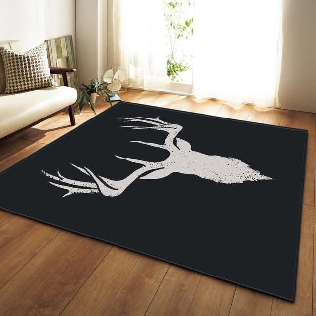 Tapis Chevreuil, licorne, renard, chien...