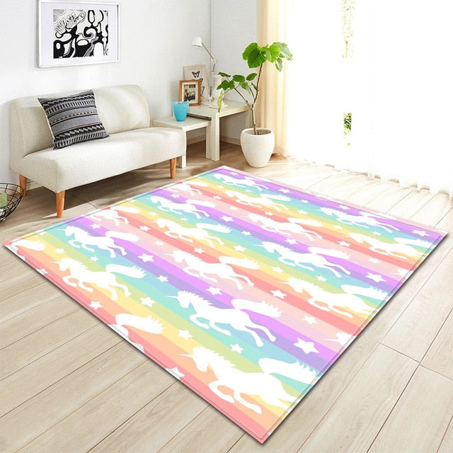 Tapis Chevreuil, licorne, renard, chien...