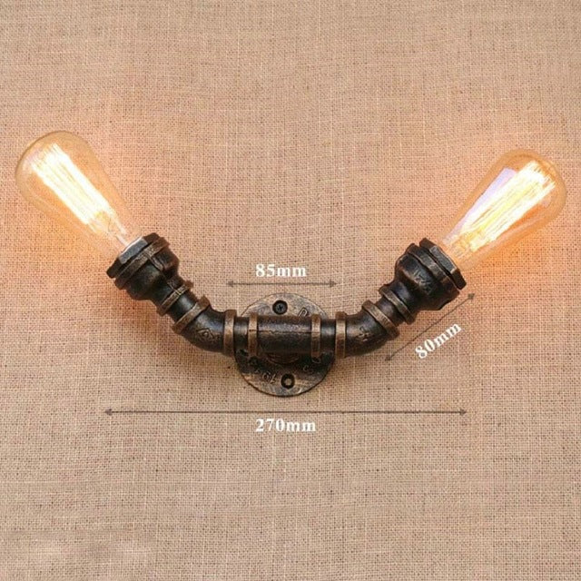 Industrial style wall sconce