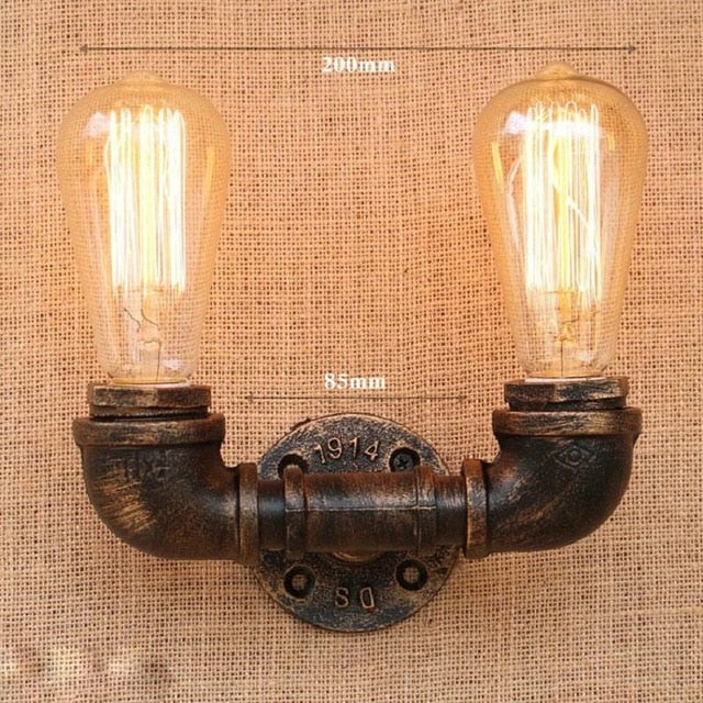 Industrial style wall sconce