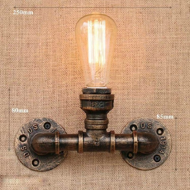 Industrial style wall sconce