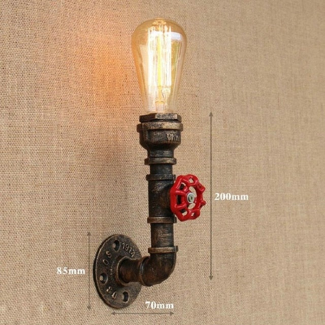 Industrial style wall sconce