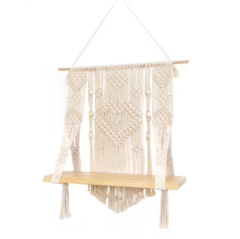 Tablette en macramé