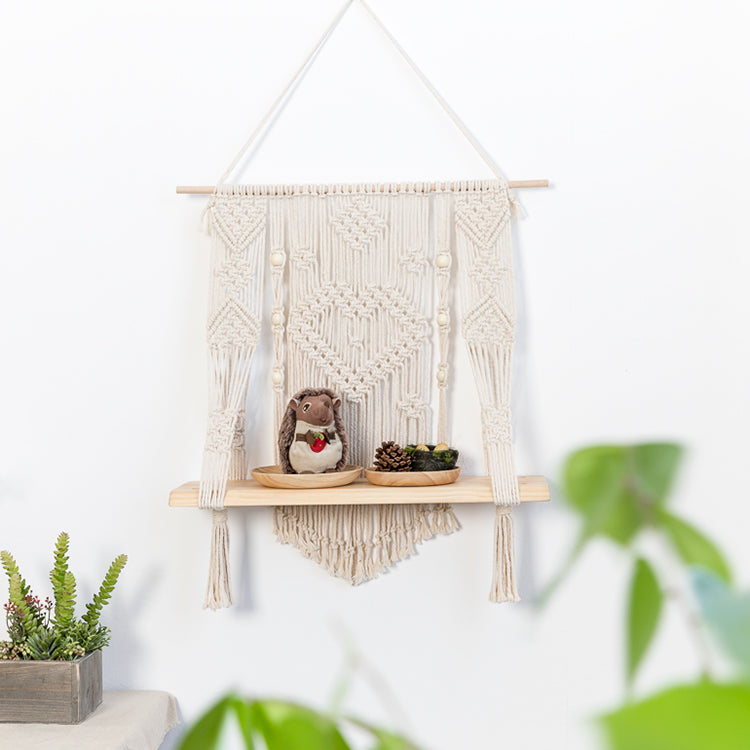 Tablette en macramé