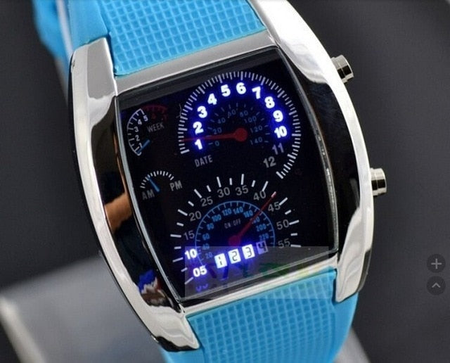 Digital LED watch/ 7 colors