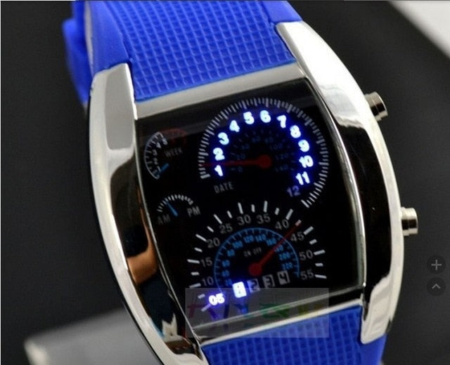 Digital LED watch/ 7 colors