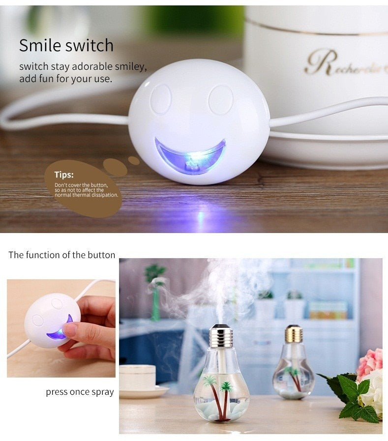 Ampoule diffuseur d'huile essentielle LED USB