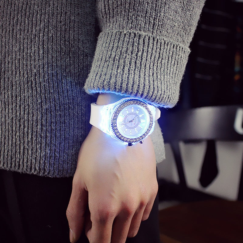 Bright LED watch 7 colors display Kits Paradise